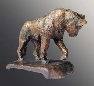 la lionne - BRONZES CREUX
